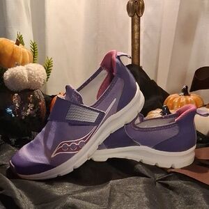 Saucony Purple and Pink Slip-On Sneakers